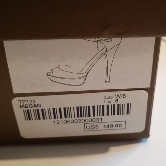 Bebe Meagan White Open-Toe Heels - Picture 6 of 6